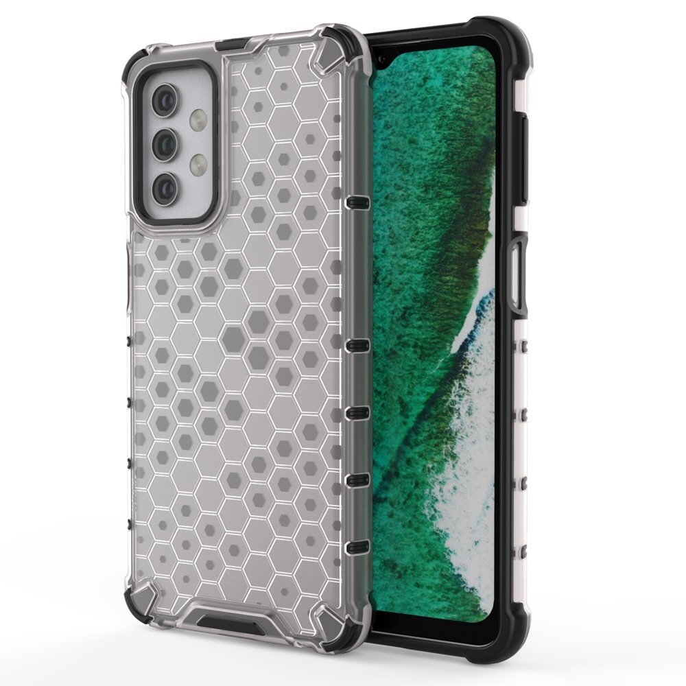 Plastikinis dėklas Honeycomb Case Samsung Galaxy A32 5G Skaidrus Plastikinis dėklas Honeycomb Case Samsung Galaxy A32 5G Skaidrus