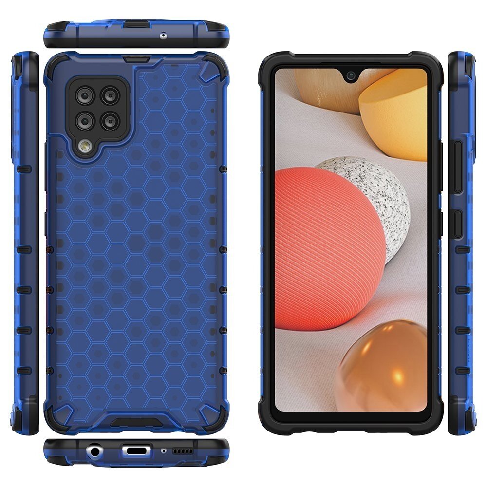 Dėklas Honeycomb Case armor cover with TPU Samsung Galaxy A42 5G mėlynas 1 Dėklas Honeycomb Case armor cover with TPU Samsung Galaxy A42 5G mėlynas 1