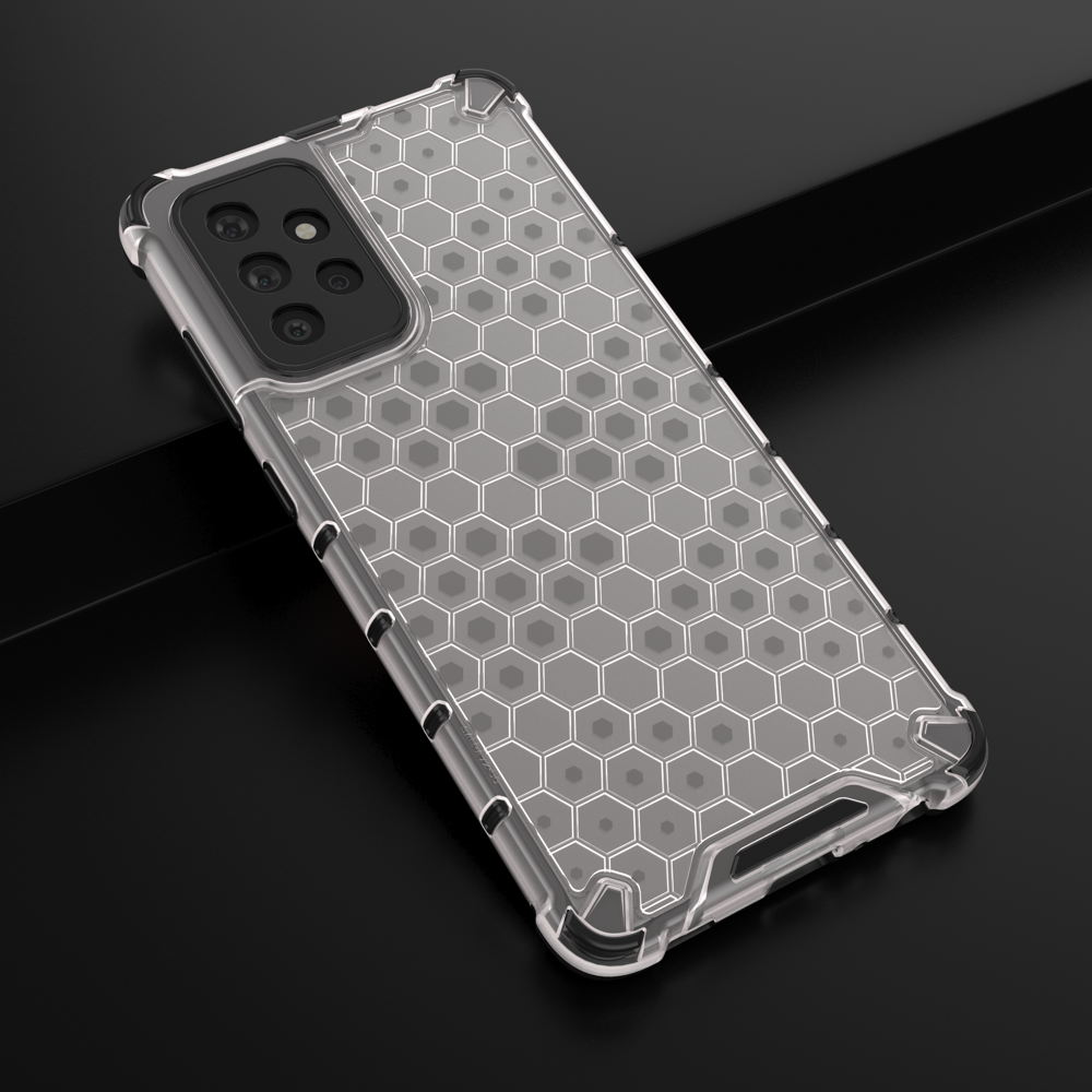 Dėklas Honeycomb Case armor cover with TPU Samsung Galaxy A72 4G Permatomas 13 Dėklas Honeycomb Case armor cover with TPU Samsung Galaxy A72 4G Permatomas 13