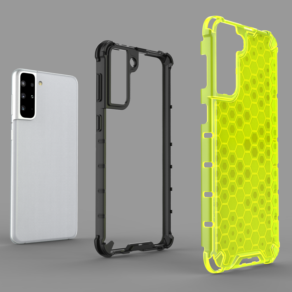 Plastikinis dėklas Honeycomb Case Samsung Galaxy S21+ 5G (S21 Plus 5G) Tamsiai mėlynas 1 Plastikinis dėklas Honeycomb Case Samsung Galaxy S21+ 5G (S21 Plus 5G) Tamsiai mėlynas 1
