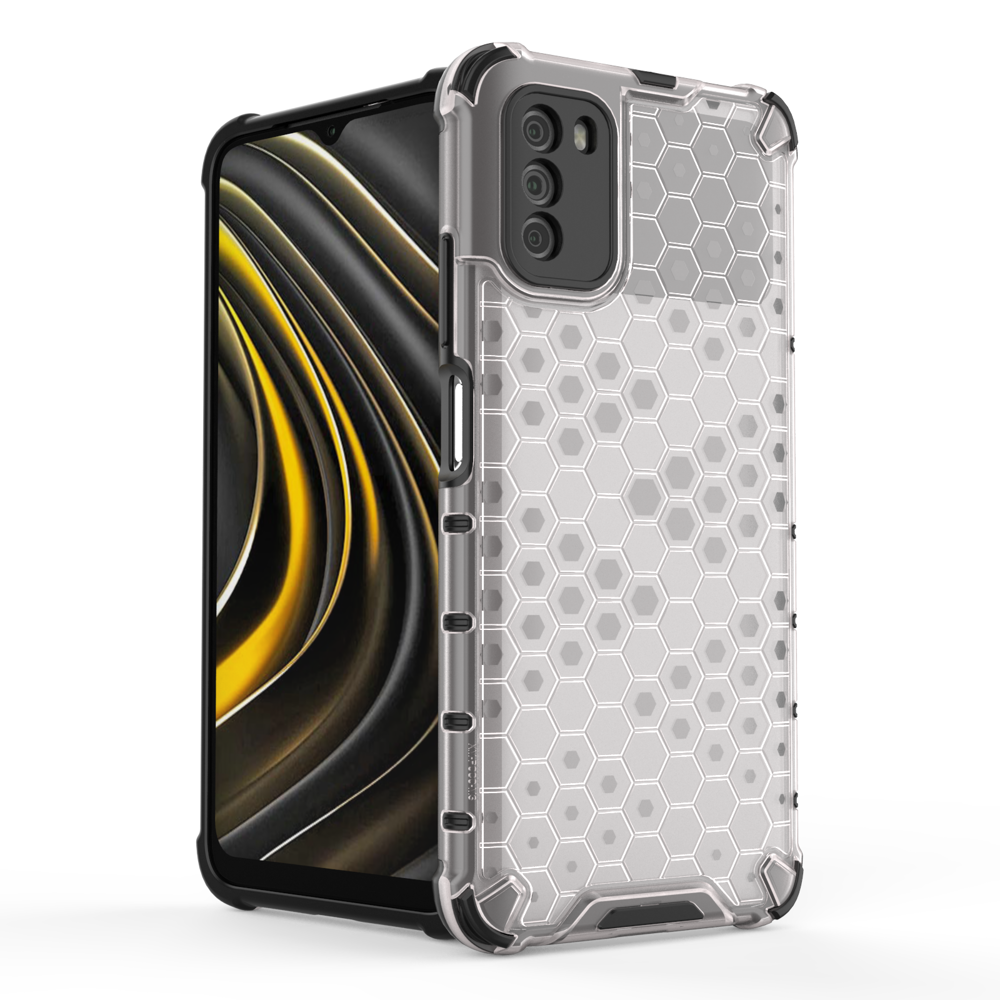Dėklas Honeycomb Case TPU Xiaomi Poco M3 / Xiaomi Redmi 9T Skaidrus 1 Dėklas Honeycomb Case TPU Xiaomi Poco M3 / Xiaomi Redmi 9T Skaidrus 1