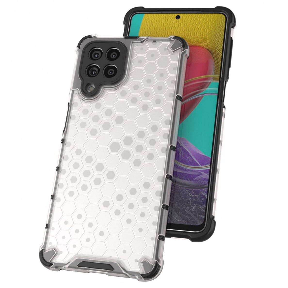 Dėklas Honeycomb case armored Samsung Galaxy M53 5G Juodas 5 Dėklas Honeycomb case armored Samsung Galaxy M53 5G Juodas 5