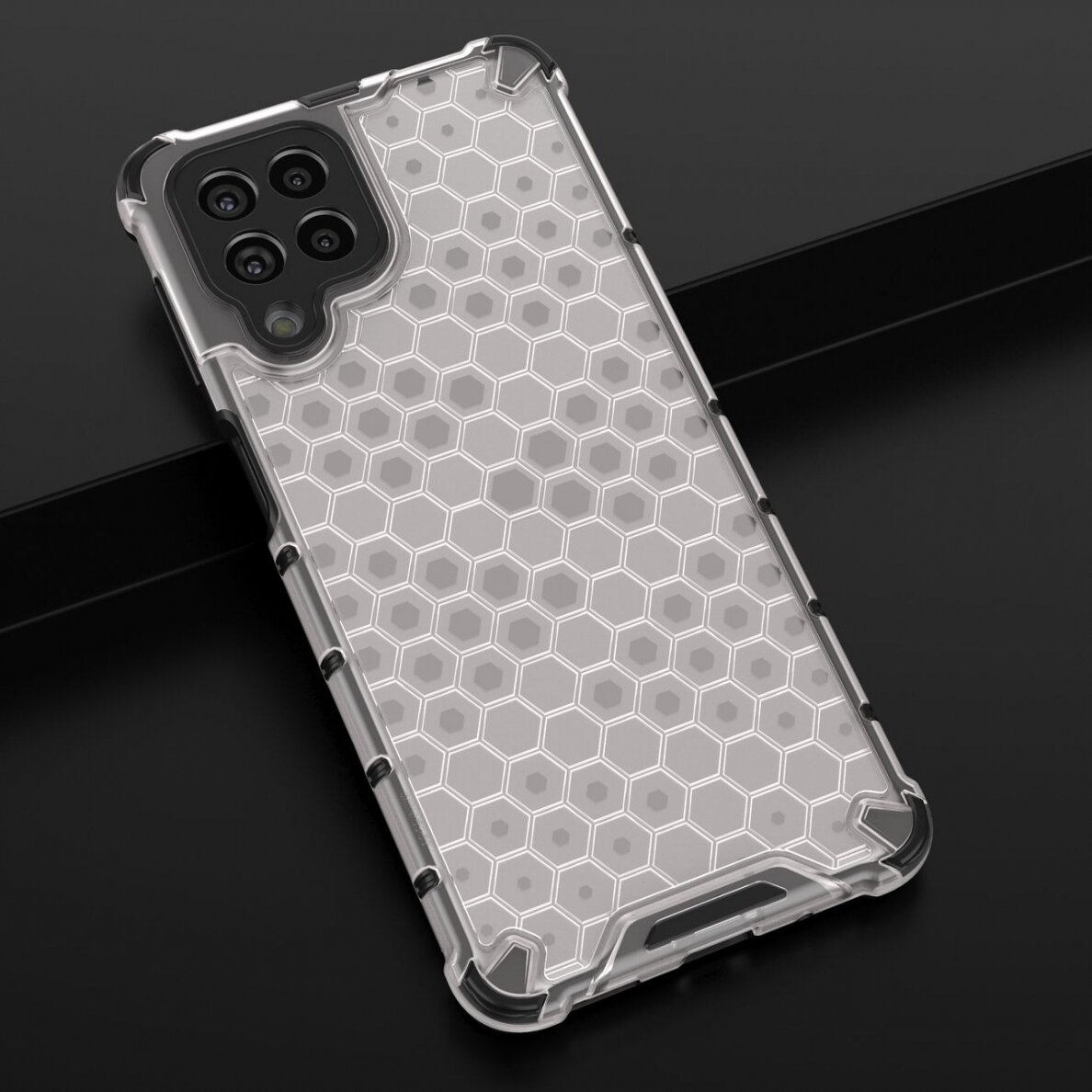 Dėklas Honeycomb case armored Samsung Galaxy M53 5G Permatomas 17 Dėklas Honeycomb case armored Samsung Galaxy M53 5G Permatomas 17