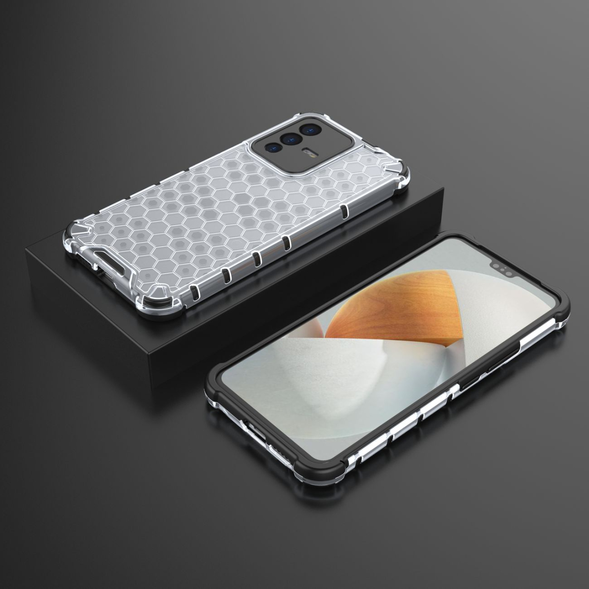 Dėklas Honeycomb Vivo V23 5G Permatomas UGLX912 1 Dėklas Honeycomb Vivo V23 5G Permatomas UGLX912 1