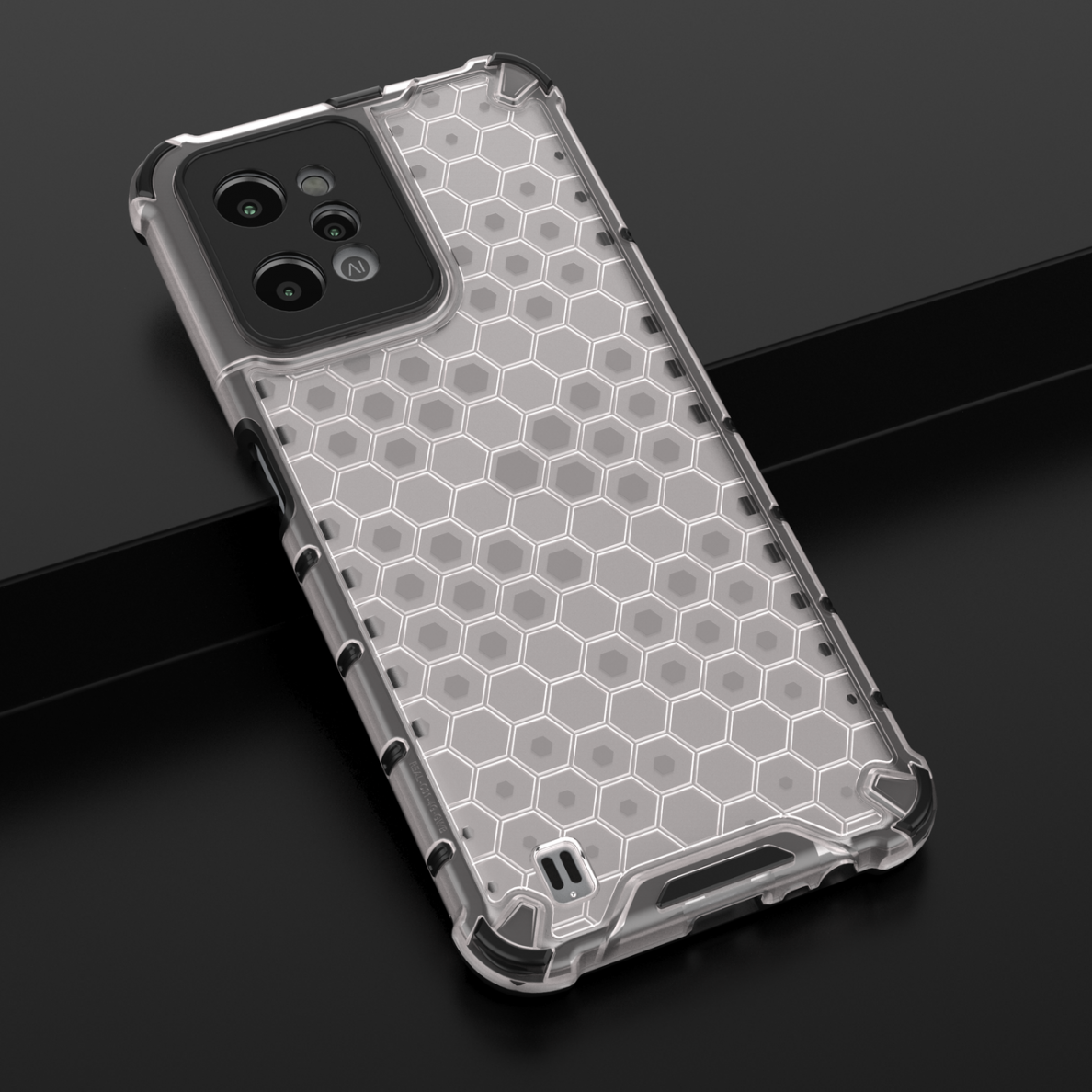 Dėklas Honeycomb case armored Realme C31 Permatomas 19 Dėklas Honeycomb case armored Realme C31 Permatomas 19