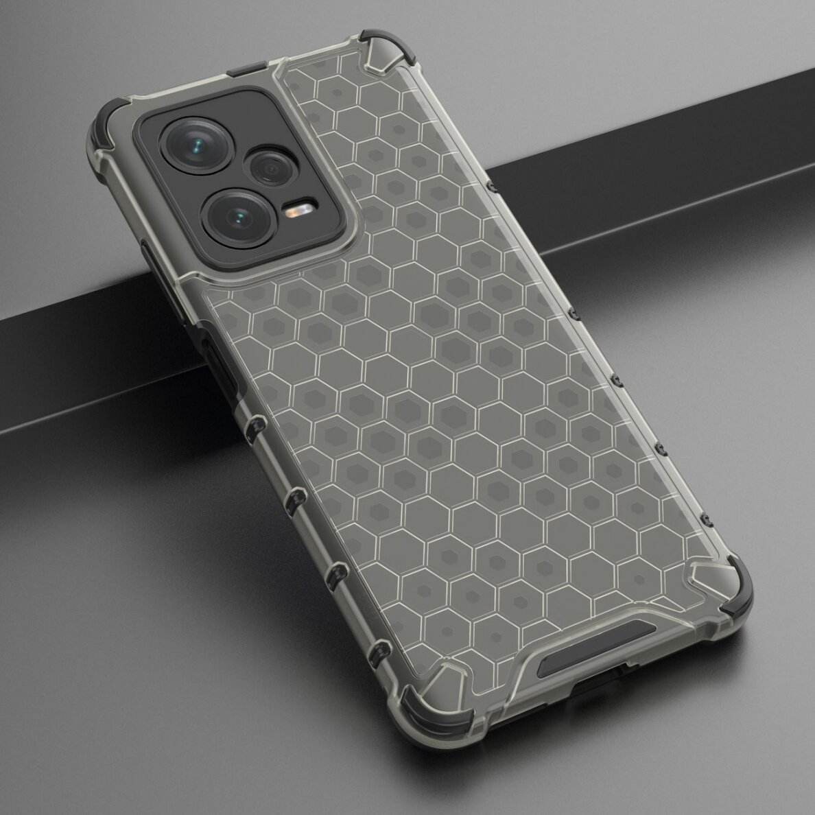 Dėklas Honeycomb Xiaomi Redmi Note 12 Pro+ armored hybrid cover Juodas 3 Dėklas Honeycomb Xiaomi Redmi Note 12 Pro+ armored hybrid cover Juodas 3
