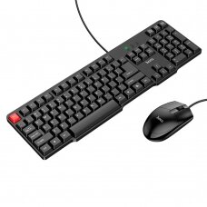 [Užsakomoji prekė] Hoco - Keyboard and Mouse Set (GM16) - English Version, 1200 DPI - Black