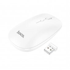 [Užsakomoji prekė] Hoco - Wireless Mouse (GM15) - 2.4G, 800/1200/1600 DPI, 4D Button - White