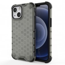 Dėklas Honeycomb Case armor cover with TPU iPhone 13 mini Juodas