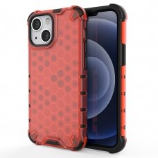 Dėklas Honeycomb Case TPU iPhone 13 mini Raudonas