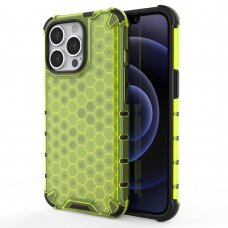 Dėklas Honeycomb Case iPhone 13 Pro žalias NDRX65