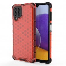 Dėklas Honeycomb Case Samsung Galaxy A22 4G raudonas