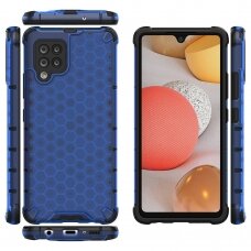 Dėklas Honeycomb Case armor cover with TPU Samsung Galaxy A42 5G mėlynas
