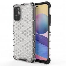 Dėklas Honeycomb Case Xiaomi Redmi Note 10 5G / Poco M3 Pro permatomas