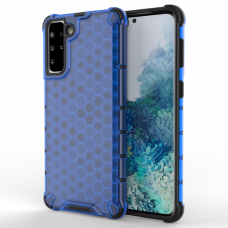 Dėklas Honeycomb case Samsung Galaxy S22 mėlynas