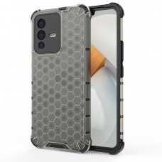 Honeycomb case armored cover with a gel frame Vivo V23 5G black NDRX65