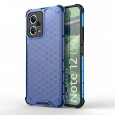 Dėklas Honeycomb Xiaomi Redmi Note 12 5G / Poco X5 5G armored hybrid case Mėlynas