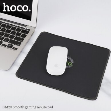 [Užsakomoji prekė] Hoco - Mousepad Smooth (GM20) - Rubber and Fabric, for Office, Games, Home - Black 1