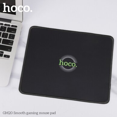 [Užsakomoji prekė] Hoco - Mousepad Smooth (GM20) - Rubber and Fabric, for Office, Games, Home - Black 2