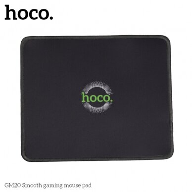 [Užsakomoji prekė] Hoco - Mousepad Smooth (GM20) - Rubber and Fabric, for Office, Games, Home - Black 3