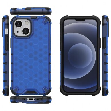 Dėklas Honeycomb Case iPhone 13 mini mėlynas 1