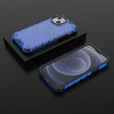 Dėklas Honeycomb Case iPhone 13 mini mėlynas 12
