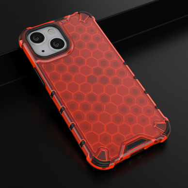 Dėklas Honeycomb Case TPU iPhone 13 mini Raudonas 13 Dėklas Honeycomb Case TPU iPhone 13 mini Raudonas 13