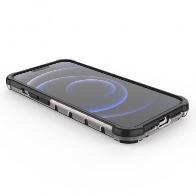 Dėklas Honeycomb Case iPhone 13 Pro juodas 11
