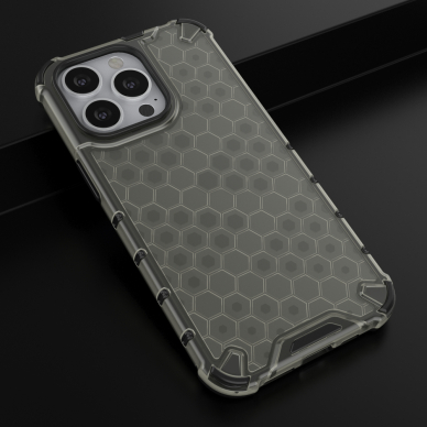 Dėklas Honeycomb Case iPhone 13 Pro juodas 13 Dėklas Honeycomb Case iPhone 13 Pro juodas 13