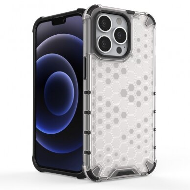 Dėklas Honeycomb Case iPhone 13 Pro juodas 2