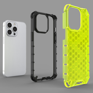 Dėklas Honeycomb Case iPhone 13 Pro juodas 5 Dėklas Honeycomb Case iPhone 13 Pro juodas 5