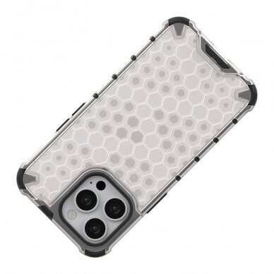 Dėklas Honeycomb Case iPhone 13 Pro juodas 6