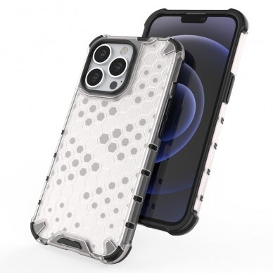Dėklas Honeycomb Case iPhone 13 Pro juodas 7