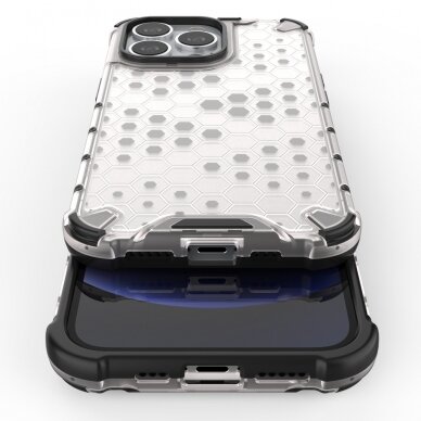 Dėklas Honeycomb Case iPhone 13 Pro juodas 9