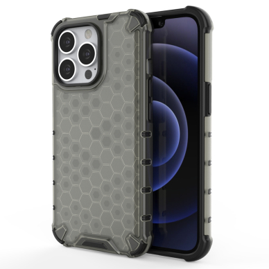 Dėklas Honeycomb Case iPhone 13 Pro juodas Dėklas Honeycomb Case iPhone 13 Pro juodas