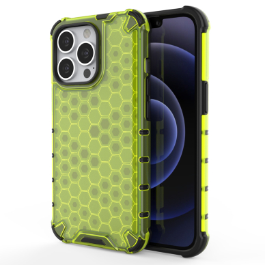 Dėklas Honeycomb Case iPhone 13 Pro žalias Dėklas Honeycomb Case iPhone 13 Pro žalias