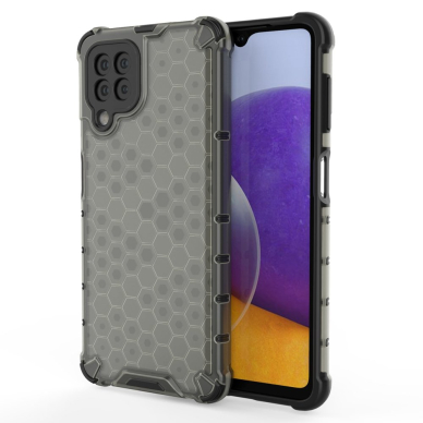 Dėklas Honeycomb Case armor cover with TPU Bumper Samsung Galaxy A22 4G Juodas Dėklas Honeycomb Case armor cover with TPU Bumper Samsung Galaxy A22 4G Juodas