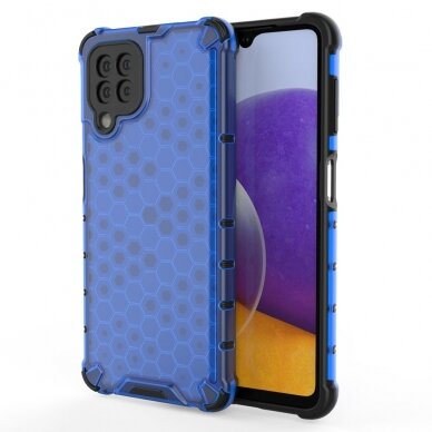 Dėklas Honeycomb Case Samsung Galaxy A22 4G mėlynas