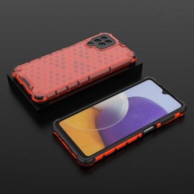 Dėklas Honeycomb Case Samsung Galaxy A22 4G raudonas 12