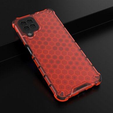 Dėklas Honeycomb Case Samsung Galaxy A22 4G raudonas 13