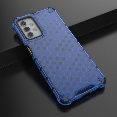 Plastikinis dėklas Honeycomb Case TPU Samsung Galaxy A32 5G Tamsiai mėlynas 3