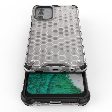 Plastikinis dėklas Honeycomb Case Samsung Galaxy A32 5G žalias 11