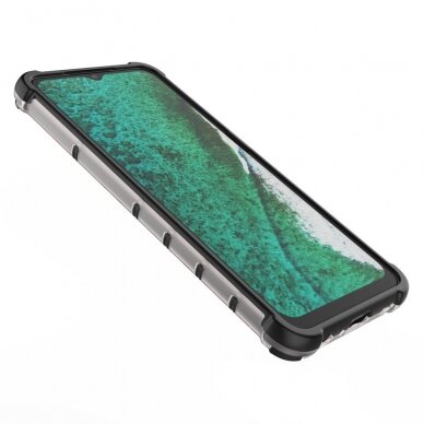 Plastikinis dėklas Honeycomb Case Samsung Galaxy A32 5G žalias 12