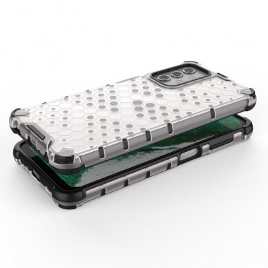 Plastikinis dėklas Honeycomb Case Samsung Galaxy A32 5G žalias 5