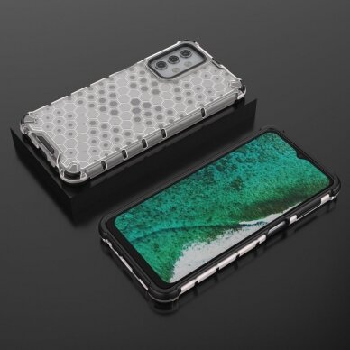 Plastikinis dėklas Honeycomb Case Samsung Galaxy A32 5G Skaidrus 2