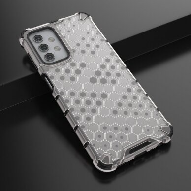 Plastikinis dėklas Honeycomb Case Samsung Galaxy A32 5G Skaidrus 3