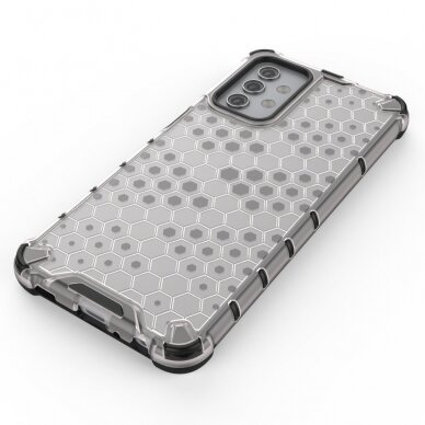 Plastikinis dėklas Honeycomb Case Samsung Galaxy A32 5G Skaidrus 5