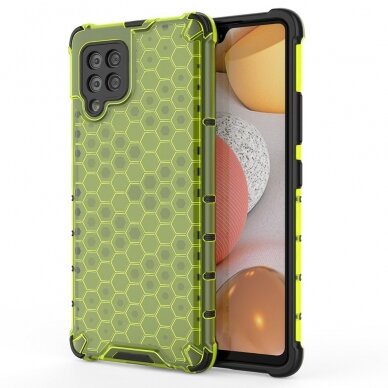 Dėklas Honeycomb Case armor cover with TPU Samsung Galaxy A42 5G žalias Dėklas Honeycomb Case armor cover with TPU Samsung Galaxy A42 5G žalias