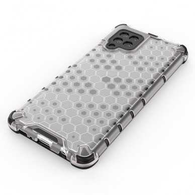 Dėklas Honeycomb Case armor cover with TPU Samsung Galaxy A42 5G permatomas 2