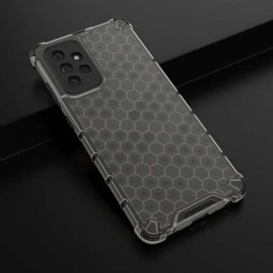 Dėklas Honeycomb Case armor cover with TPU Samsung Galaxy A72 4G Juodas 13